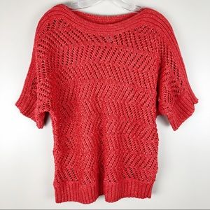 Chico’s Open Weave Knit Sweater Size Medium